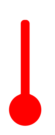首都圏 温度計イラスト 35℃