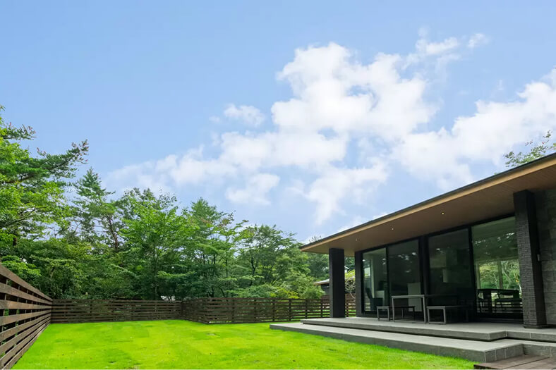 プライベートドッグラン付き客室